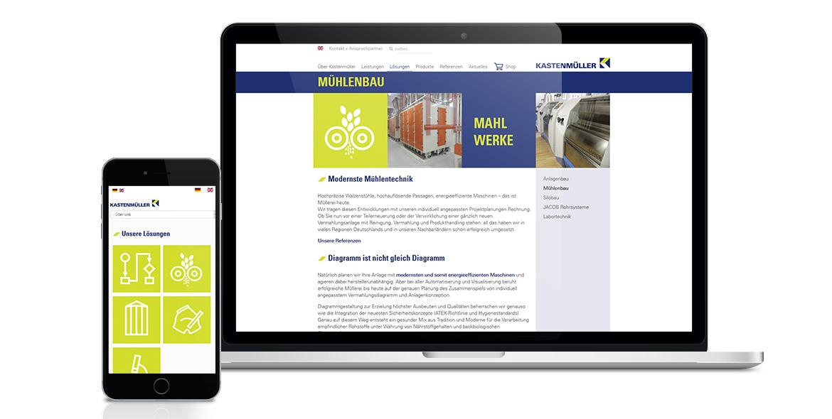 Kastenmüller Webseite Überarbeitung